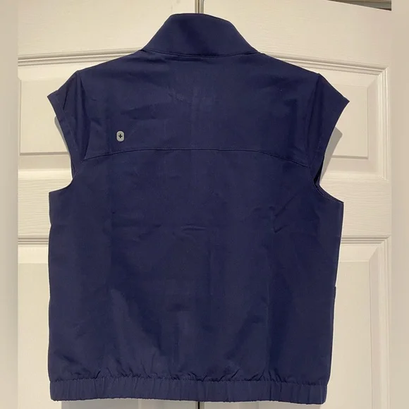 FIGS Navy Lomita Full Zip - Scrub Top / Vest - Picture 4 of 4
